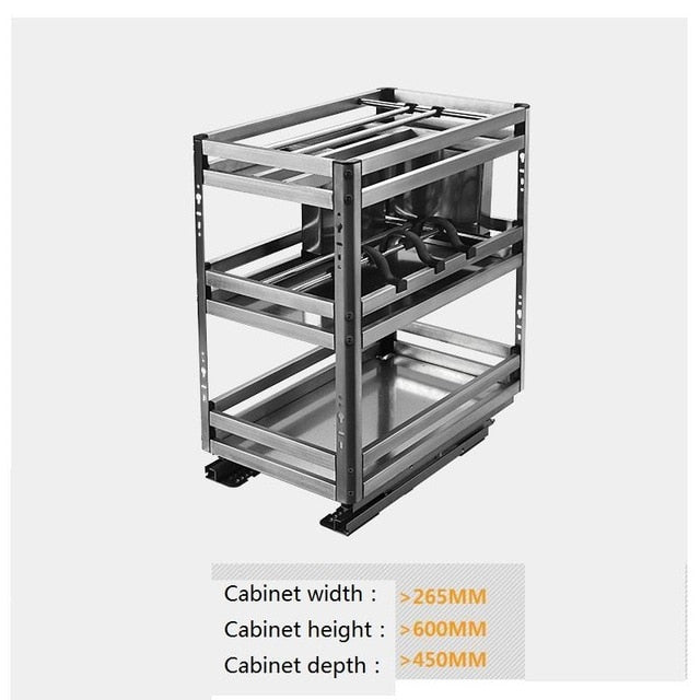 Accessories Organizer Mutfak Malzemeleri Stainless Steel Cuisine Cocina Cozinha Kitchen Cabinet Cestas Para Organizar Basket