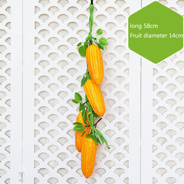 Artificial Simulation Food Vegetables Fruit PU Red Pepper Fake Lemon Vegetables For Home Restaurant Kitchen Garden Art Decor