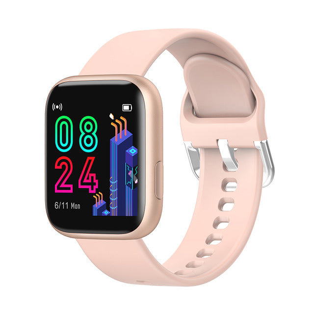 Bakeey P4 1.4inch Big Full Touch Screen 24h Heart Rate Blood Pressure O2 Monitor Weather Push Remind Music bluetooth Smart Watch