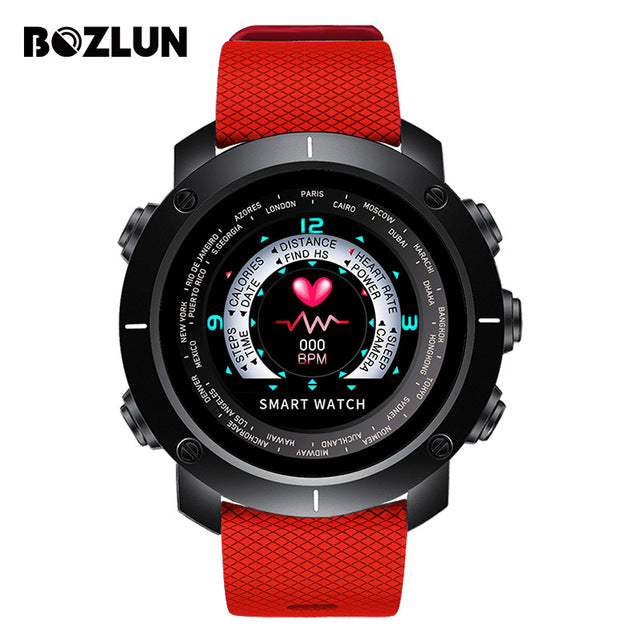 Bozlun New Smart Digital Watch Man HeartRate Calories Remote Camera Waterproof Wristwatch Fashion Watch Relogio Masculino W30