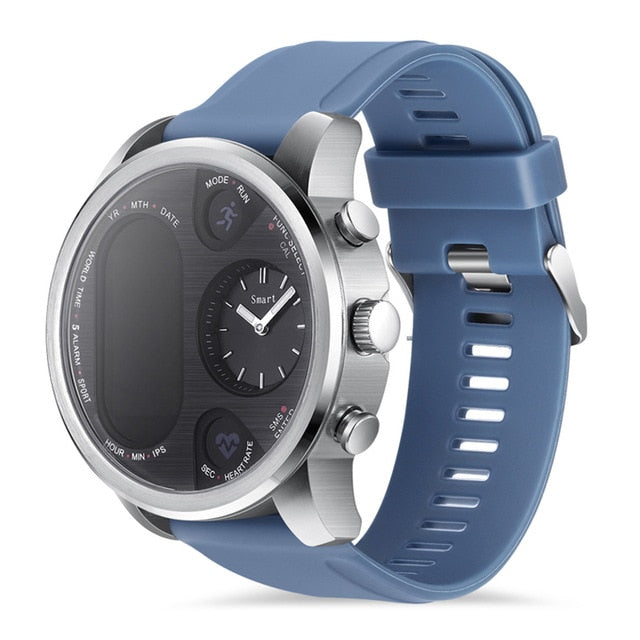 COXRY Dual Display IP68 Waterproof Smart Watch Men 15 Day Standby Heart Rate Monitor Smartwatch Fitness Tracker Health Wristband
