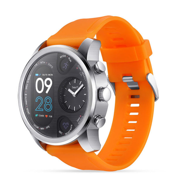 COXRY Dual Display IP68 Waterproof Smart Watch Men 15 Day Standby Heart Rate Monitor Smartwatch Fitness Tracker Health Wristband