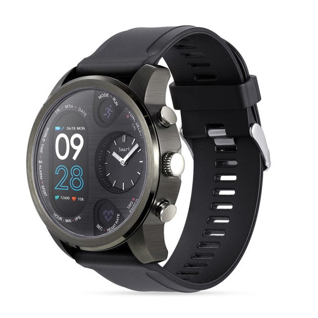 COXRY Dual Display IP68 Waterproof Smart Watch Men 15 Day Standby Heart Rate Monitor Smartwatch Fitness Tracker Health Wristband