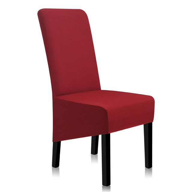 Chair Covers Spandex Solid Color Dining Chair Covers Anti-dirty Stretch Chair Cover Kitchen A45008