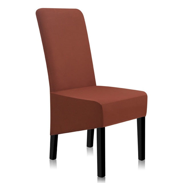 Chair Covers Spandex Solid Color Dining Chair Covers Anti-dirty Stretch Chair Cover Kitchen A45008