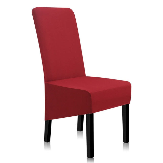 Chair Covers Spandex Solid Color Dining Chair Covers Anti-dirty Stretch Chair Cover Kitchen A45008
