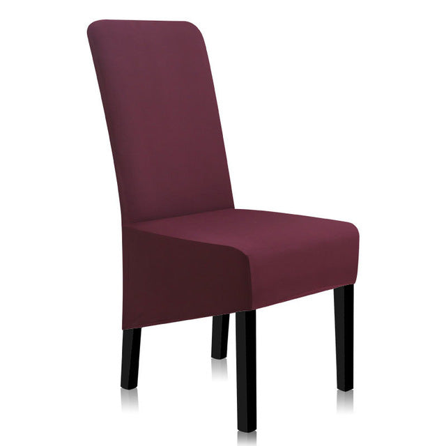 Chair Covers Spandex Solid Color Dining Chair Covers Anti-dirty Stretch Chair Cover Kitchen A45008