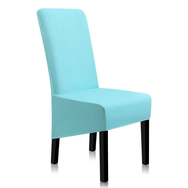 Chair Covers Spandex Solid Color Dining Chair Covers Anti-dirty Stretch Chair Cover Kitchen A45008