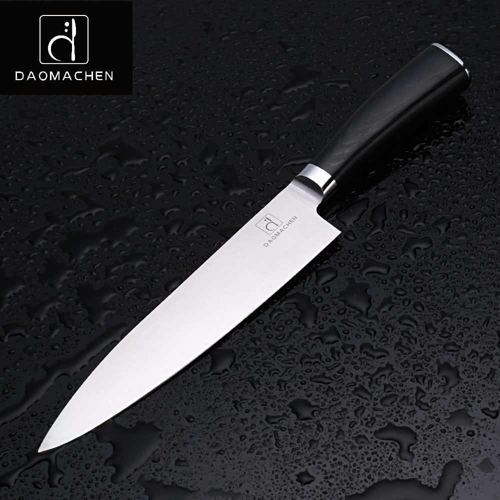 DAOMAOCHEN Chef's Knives 8 Inch High Quality Steel Slicing Knife High Color Wood Handle Kitchen Knife With An Analysis Of Hou