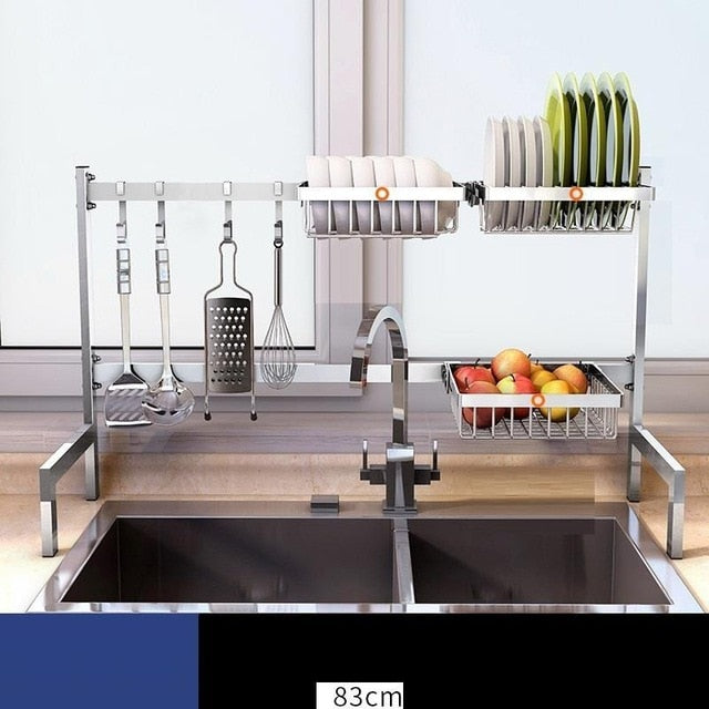 De Sink Accessories Cosina Almacenamiento Dish Drainer Stainless Steel Cocina Mutfak Rack Cozinha Cuisine Kitchen Organizer