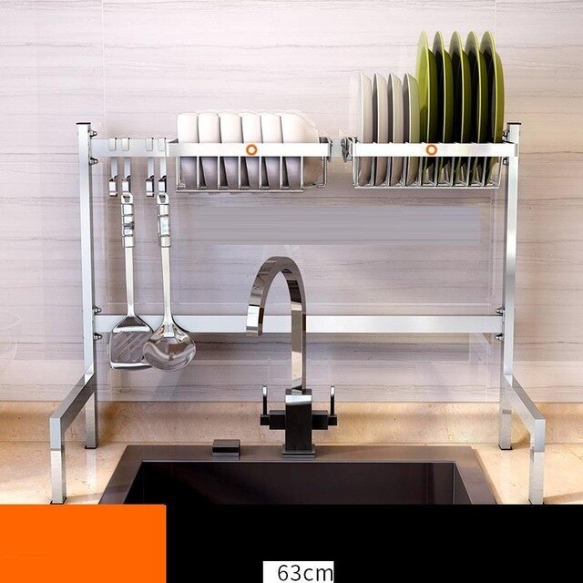 De Sink Accessories Cosina Almacenamiento Dish Drainer Stainless Steel Cocina Mutfak Rack Cozinha Cuisine Kitchen Organizer