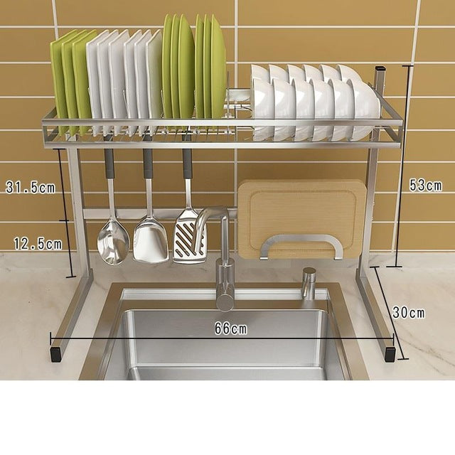 Drying Keuken Dish Drainer Organizadores De Especias Stainless Steel Organizador Rack Cocina Cuisine Mutfak Kitchen Organizer