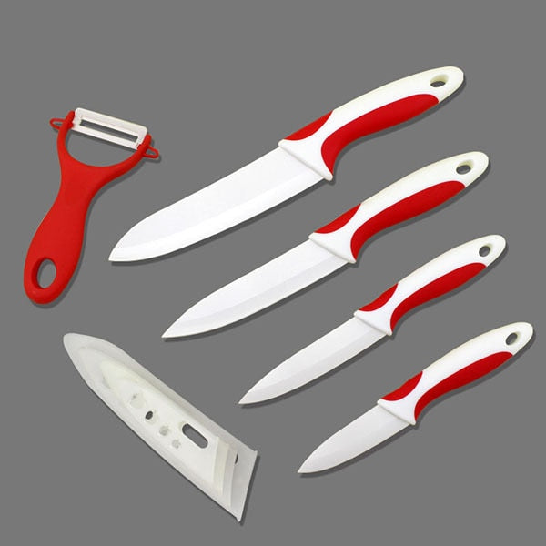 FINDKING Quality ceramic chef knives kitchen knife set Ceramic Knife 3" 4" 5" 6" inch Peeler Covers fruit knife set chefs tools