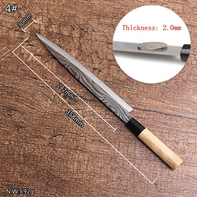 Free Shipping LDZ 5Cr15Mov High Quality Professional Cuisine Knife Sashimi Fish Knife Kitchen Slicing Salmon Sushi Cooking Knife