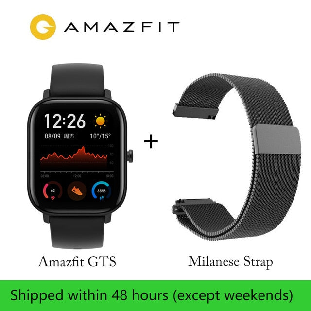 Global Version Amazfit GTS Smart Watch 14 Days Battery life Huami GPS sport watch Heart Rate 5ATM Waterproof Smartwatch