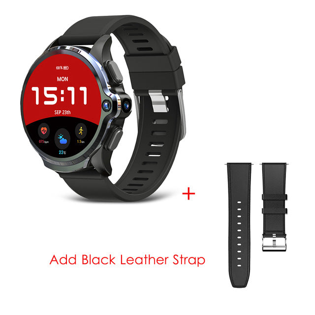 KOSPET Prime 4G Smart Watch1.6 inch 1260mAh Battery Face ID Unlock 3GB 32GB Dual Camera GPS/GLONASS Android Watch Phone for Men