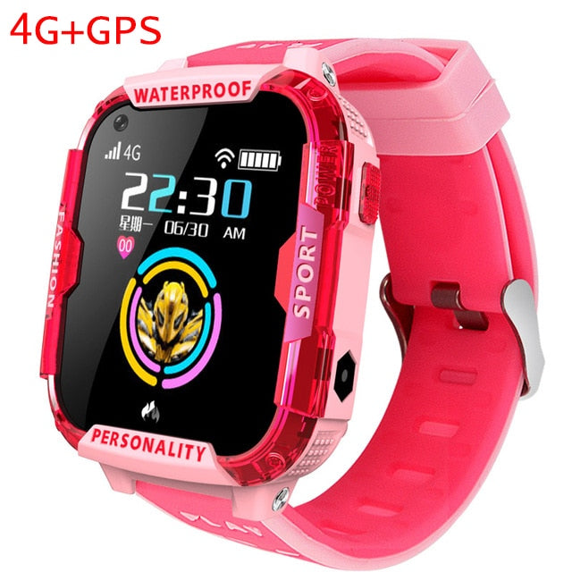 LIGE 2019 Kid smart watches video call Childrens smart watch GPS location tracking Support 2G / 3G / 4G SIM card SOS Smartwatch