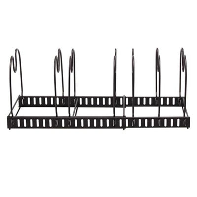 Pan Organizer Rack with 8 Tires Adjustable Cookware Pot Rack for Kitchen Organization and Storage