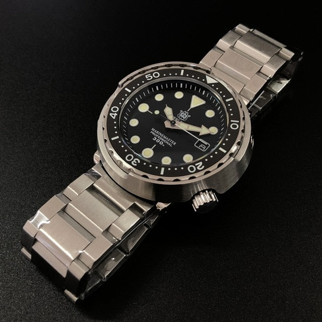 STEELDIVE 1975 First Canned Tuna Dive Watch 300m 316L Steel Diving Ceramic Bezel NH35 Automatic Watches Mens 2019 Luxury Watch