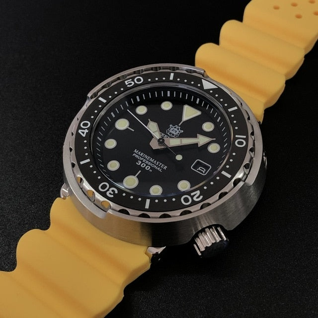 STEELDIVE 1975 First Canned Tuna Dive Watch 300m 316L Steel Diving Ceramic Bezel NH35 Automatic Watches Mens 2019 Luxury Watch
