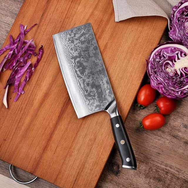 SUNNECKO Premium Chef Knife Japanese Kitchen Knives Sharp Utility Santoku Slicing Paring Cleaver Damascus Cut Knife G10 Handle