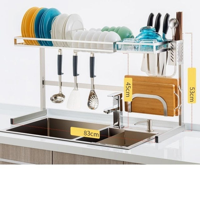 Storage Especias Cosinha Dish Drainer Keuken Stainless Steel Cuisine Cozinha Cocina Organizador Mutfak Rack Kitchen Organizer