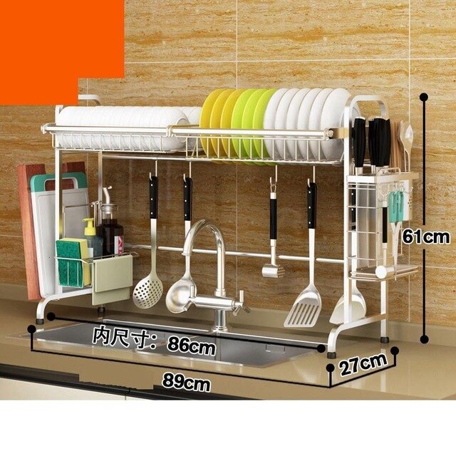 Storage Especias Cosinha Dish Drainer Keuken Stainless Steel Cuisine Cozinha Cocina Organizador Mutfak Rack Kitchen Organizer