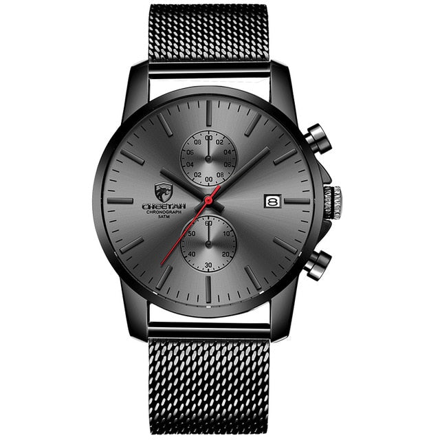 Top Luxury Brand Men Business Watches Chronograph Waterproof Quartz Analog Wristwatch Full Steel Male Clock Relogio Masculino