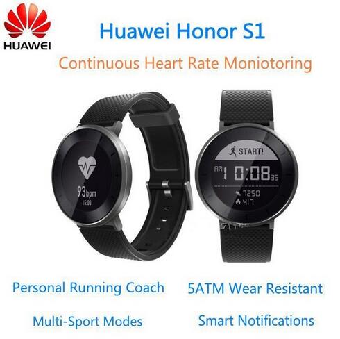 hot sell Original Huawei Fit Honor S1 Smart Watch 5ATM SWIM CONTINUOUS HEART RATE LONG BATTERY LIFE TO 6 DAYS PK DZ09 Watch Seri