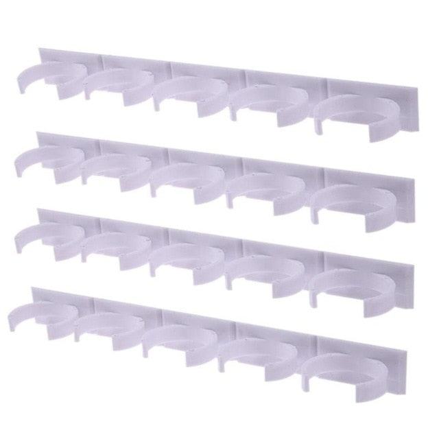 1/2/4 Pcs Wall Mount Ingredient Spice Bottle Rack Plastic Clip Organizer Rack Kitchen Cabinet Door Hooks Jars Spice Holder Tools