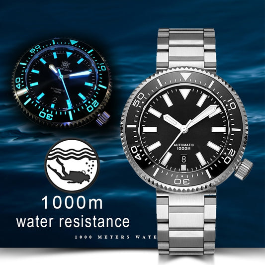 1000M Diver Watch Men NH35 Japan Tuna SKX007 Automatic 316L Stainless Steel mechanical watch ceramic Bezel C3 super luminous