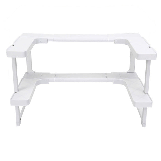 2019 New Arrivals Storage Holder Home Multi-function Adjustable Kitchen Shelf Bathroom Rack Stackable Storage Organizer