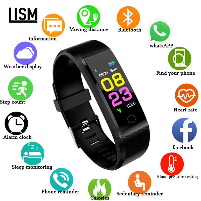 2019 New fashion Smart Watch Men Women Heart Rate Monitor Blood Pressure Fitness Tracker Smartwatch Sport Watch for ios android