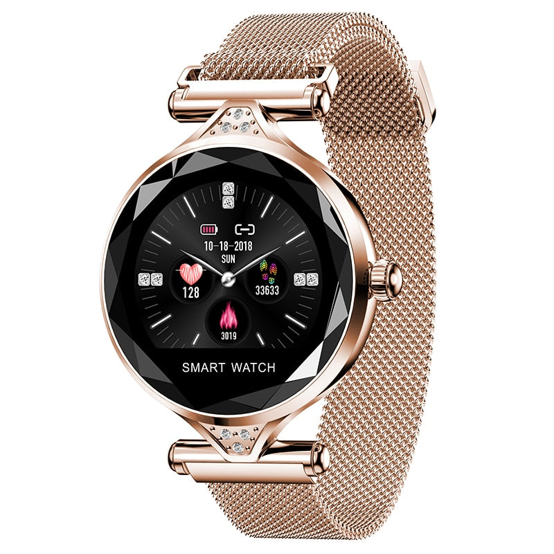 2019 OGEDA H1S Women Fashion Smartwatch Wearable Device Bluetooth Pedometer Heart Rate Monitor For Android/IOS Smart Bracelet