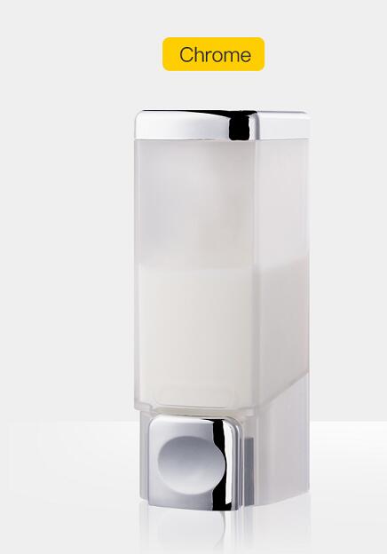 260ml Wall Mounted  Bathroom Hand Pressing Liquid Soap Dispenser White Chrome Manual Soap Dispenser For Kitchen