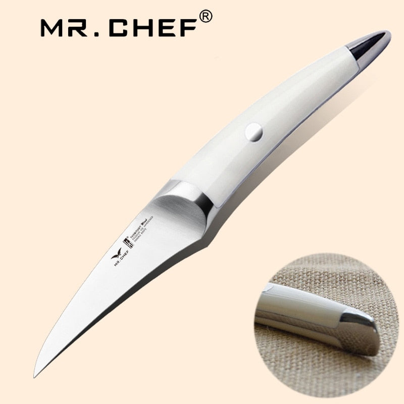 3.5" inch Very Sharp Boning Knife German Steel X50 High Quality Fruit Potato Cutting Carving Tool Kitchen Knives Seagull Handle