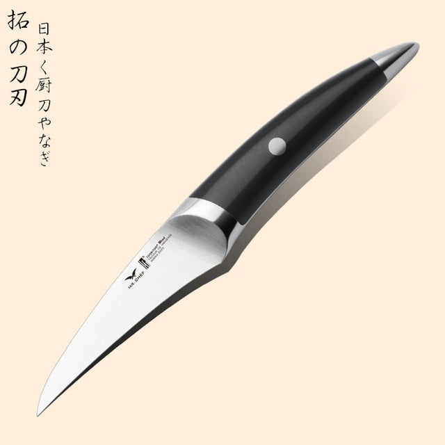 3.5" inch Very Sharp Boning Knife German Steel X50 High Quality Fruit Potato Cutting Carving Tool Kitchen Knives Seagull Handle