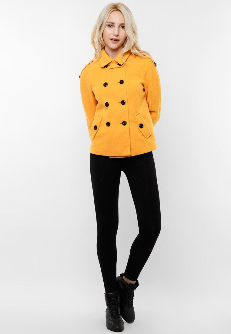 Yellow Pure Cotton Coat