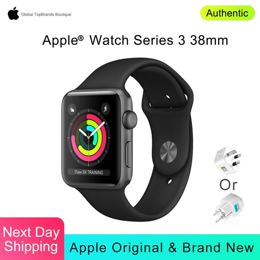 Apple Watch Series 3 38/42mm Sport Smart Watch GPS Heart Rate Sensor Bluetooth Music Swimproof IOS for Smartphone