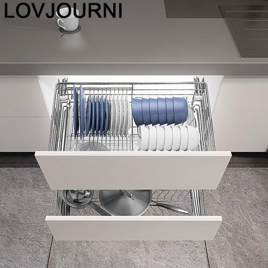 Armario Platos Despensa Gabinete Dish Organizer Stainless Steel Cocina Cozinha Rack Kitchen Cabinet Cestas Para Organizar Basket