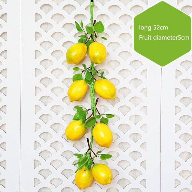 Artificial Simulation Food Vegetables Fruit PU Red Pepper Fake Lemon Vegetables For Home Restaurant Kitchen Garden Art Decor