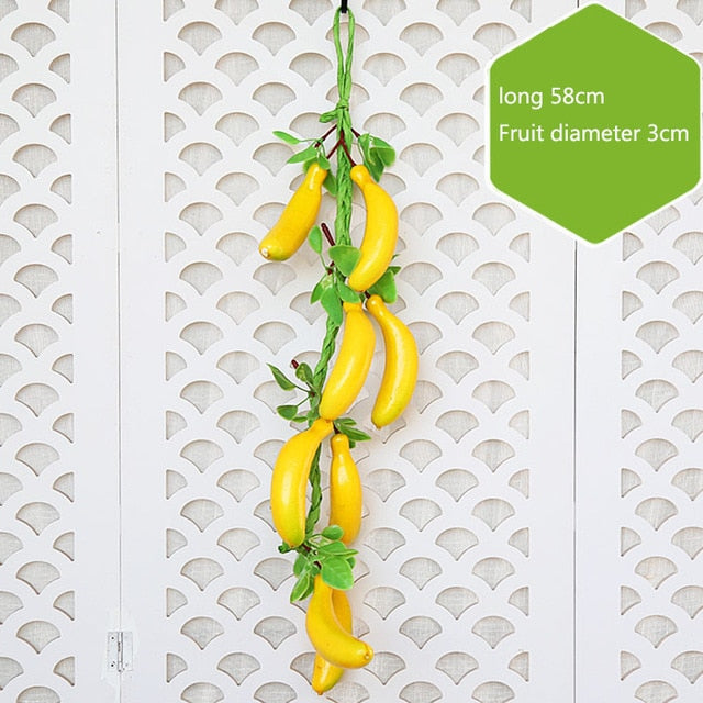 Artificial Simulation Food Vegetables Fruit PU Red Pepper Fake Lemon Vegetables For Home Restaurant Kitchen Garden Art Decor