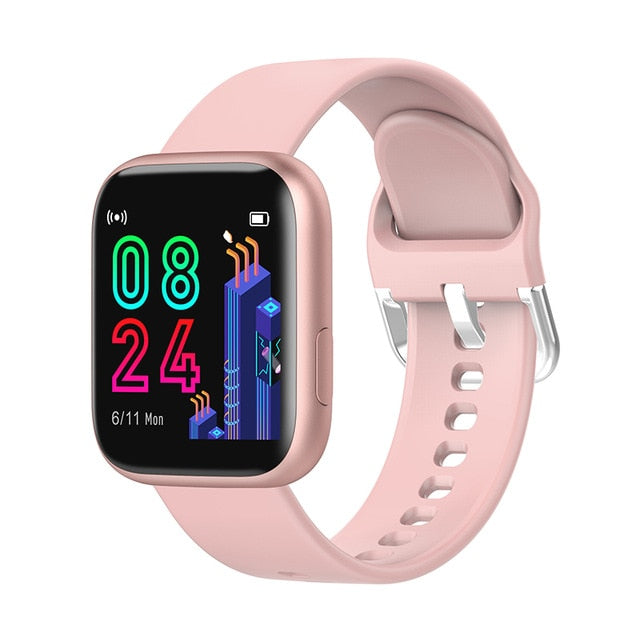 Bakeey P4 1.4inch Big Full Touch Screen 24h Heart Rate Blood Pressure O2 Monitor Weather Push Remind Music bluetooth Smart Watch