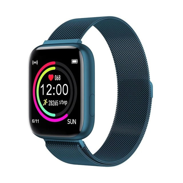 Bakeey P4 1.4inch Big Full Touch Screen 24h Heart Rate Blood Pressure O2 Monitor Weather Push Remind Music bluetooth Smart Watch