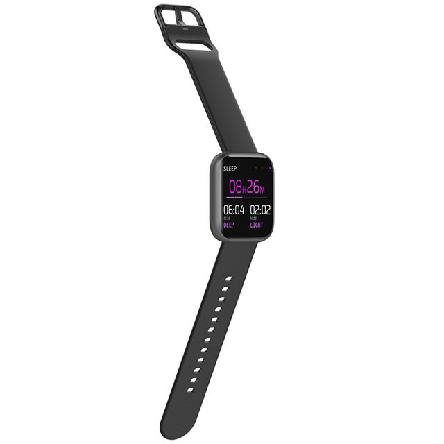 Bakeey P4 1.4inch Big Full Touch Screen 24h Heart Rate Blood Pressure O2 Monitor Weather Push Remind Music bluetooth Smart Watch