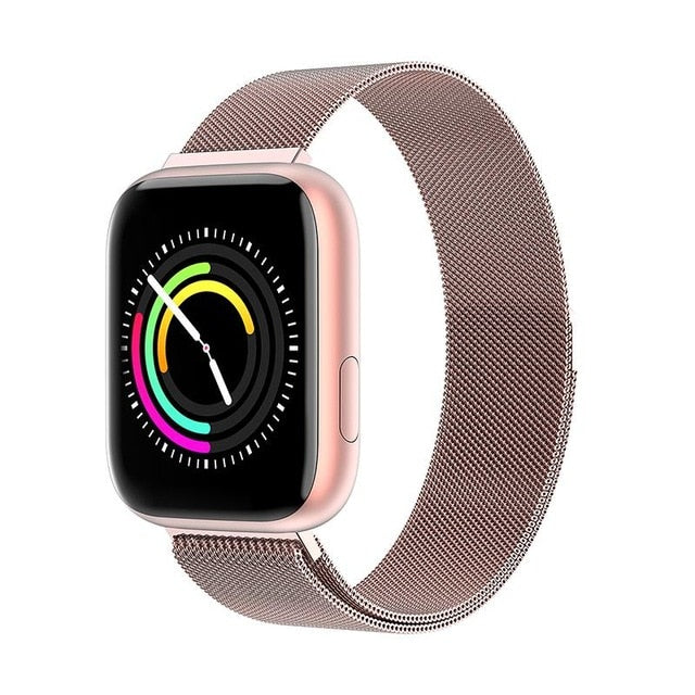 Bakeey P4 1.4inch Big Full Touch Screen 24h Heart Rate Blood Pressure O2 Monitor Weather Push Remind Music bluetooth Smart Watch