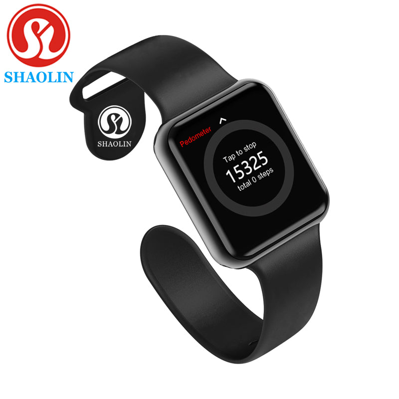 Bluetooth Smart Watch Wearable Devices Sync Notifier Support Whatsapp for Apple Ios Iphone Android Phone Smartwatch (Red Button)