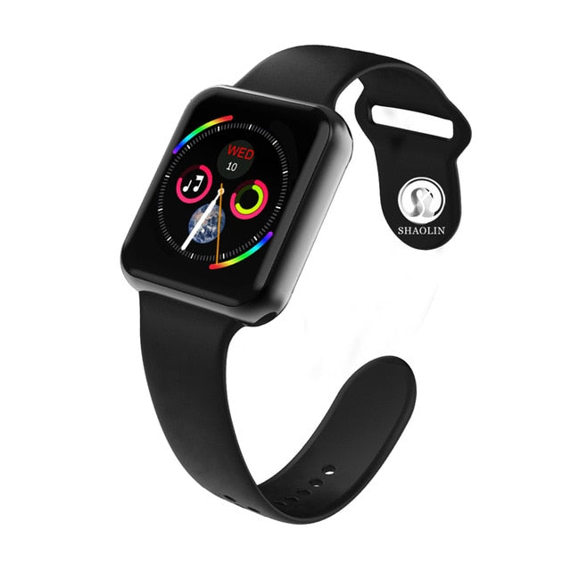 Bluetooth Smart Watch Wearable Devices Sync Notifier Support Whatsapp for Apple Ios Iphone Android Phone Smartwatch (Red Button)