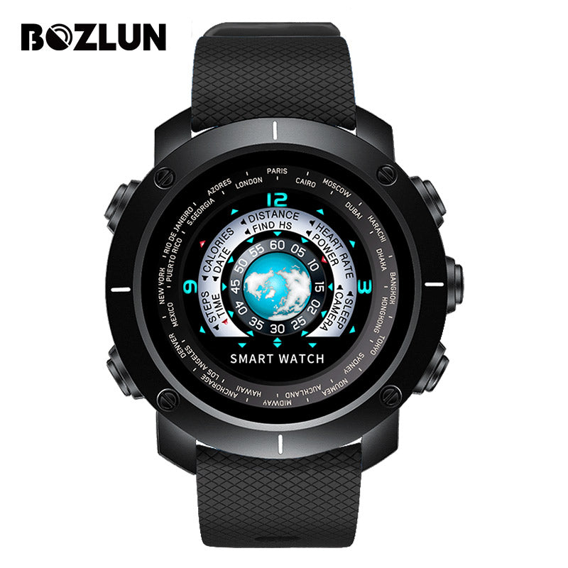 Bozlun New Smart Digital Watch Man HeartRate Calories Remote Camera Waterproof Wristwatch Fashion Watch Relogio Masculino W30