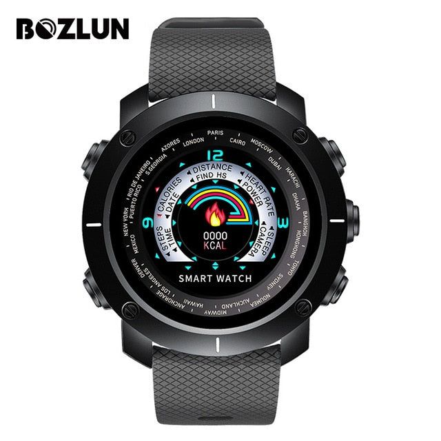 Bozlun New Smart Digital Watch Man HeartRate Calories Remote Camera Waterproof Wristwatch Fashion Watch Relogio Masculino W30